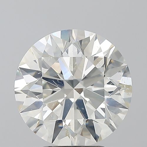 3.70ct K SI2 Rare Carat Ideal Cut Round Diamond