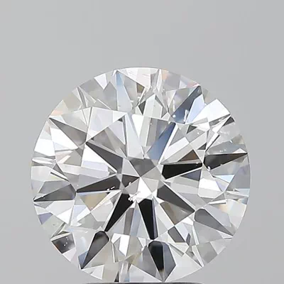 2.71ct D SI1 Rare Carat Ideal Cut Round Diamond