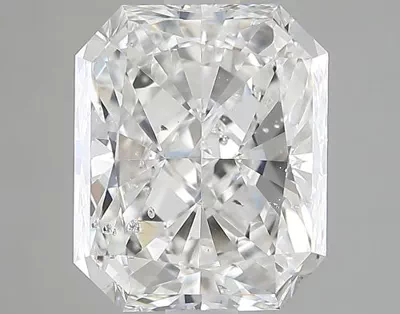 3.14ct H SI2 Rare Carat Ideal Cut Radiant Diamond