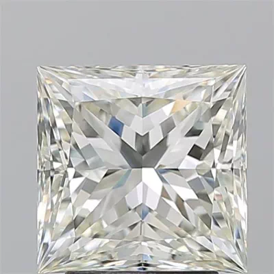 3.01ct K VS2 Rare Carat Ideal Cut Princess Diamond