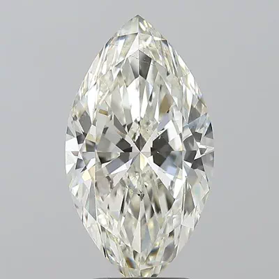 3.01ct K SI1 Rare Carat Ideal Cut Marquise Diamond