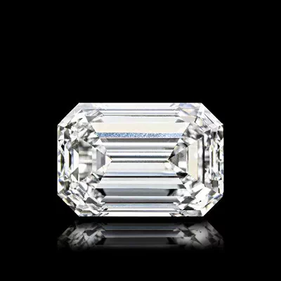 7.30ct G VVS2 Rare Carat Ideal Cut Emerald Diamond