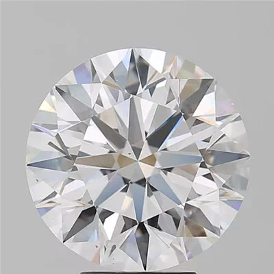 6.01ct D SI1 Rare Carat Ideal Cut Round Diamond