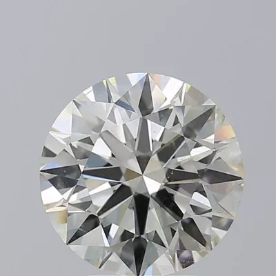 5.02ct I SI2 Rare Carat Ideal Cut Round Diamond