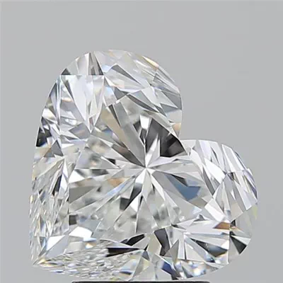 4.01ct G VS2 Rare Carat Ideal Cut Heart Diamond