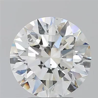 4.02ct J SI1 Rare Carat Ideal Cut Round Diamond
