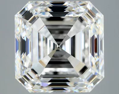 6.01ct D VS1 Rare Carat Ideal Cut Asscher Diamond