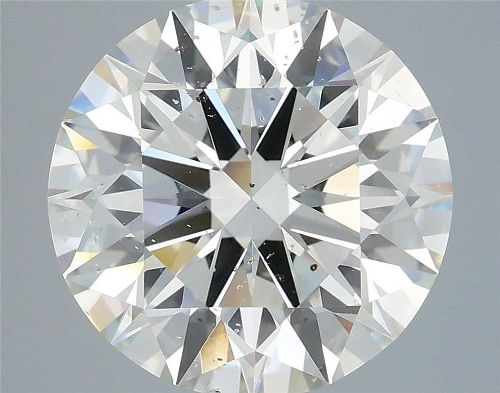 5.02ct I SI1 Rare Carat Ideal Cut Round Diamond
