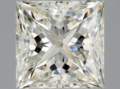 2.73ct K SI2 Rare Carat Ideal Cut Princess Diamond