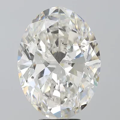 7.02ct G SI2 Rare Carat Ideal Cut Oval Diamond