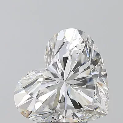 3.01ct G SI2 Rare Carat Ideal Cut Heart Diamond