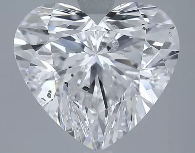 5.03ct E SI2 Rare Carat Ideal Cut Heart Diamond