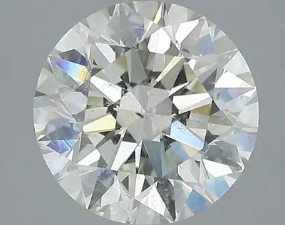 3.30ct K SI2 Rare Carat Ideal Cut Round Diamond