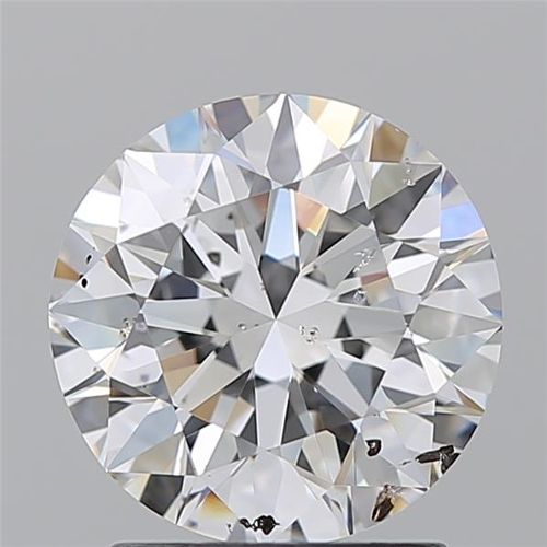 2.01ct E SI2 Rare Carat Ideal Cut Round Diamond