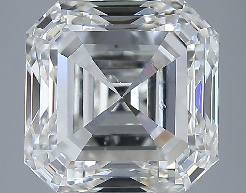 5.01ct J SI1 Very Good Cut Asscher Diamond