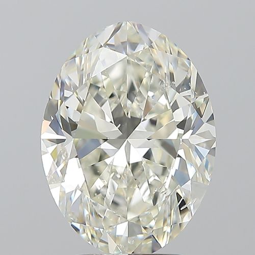 3.01ct K SI2 Rare Carat Ideal Cut Oval Diamond