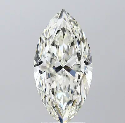 3.01ct K SI1 Rare Carat Ideal Cut Marquise Diamond