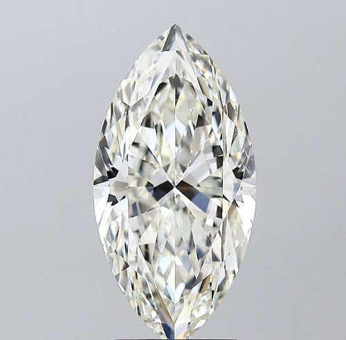 3.01ct K SI1 Rare Carat Ideal Cut Marquise Diamond