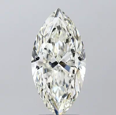 3.01ct K SI1 Rare Carat Ideal Cut Marquise Diamond