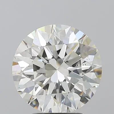 3.01ct J SI1 Rare Carat Ideal Cut Round Diamond