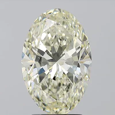 3.04ct K SI2 Rare Carat Ideal Cut Oval Diamond