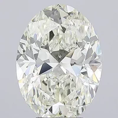 6.01ct J SI1 Rare Carat Ideal Cut Oval Diamond