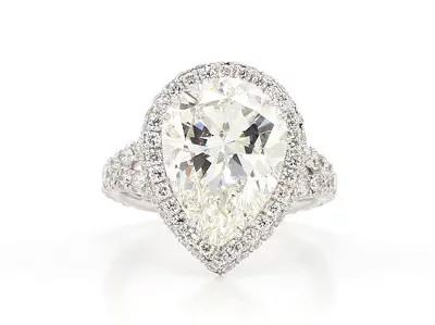 6.01ct J VS1 Very Good Cut Pear Diamond