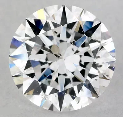 2.18ct D SI1 Rare Carat Ideal Cut Round Diamond
