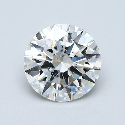 2.52ct I SI2 Rare Carat Ideal Cut Round Diamond
