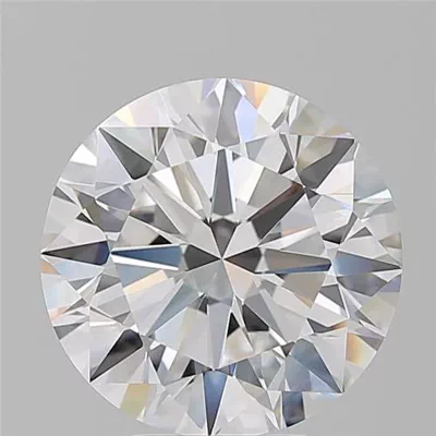 5.02ct D VVS2 Rare Carat Ideal Cut Round Diamond