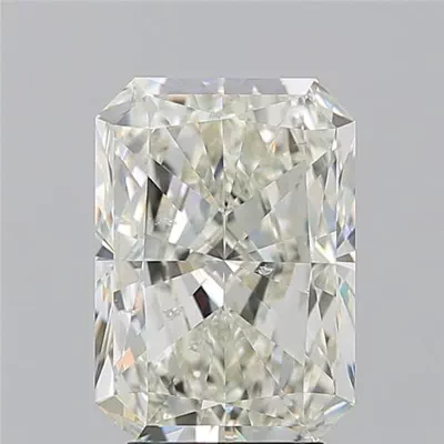4.01ct K SI2 Rare Carat Ideal Cut Radiant Diamond
