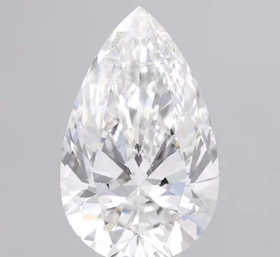10.10ct E FL Rare Carat Ideal Cut Pear Diamond
