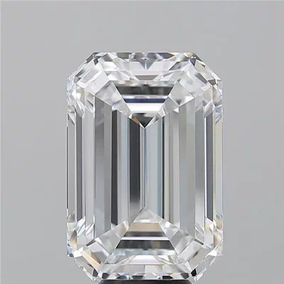8.02ct D VVS2 Rare Carat Ideal Cut Emerald Diamond