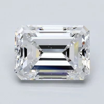 5.33ct E SI1 Very Good Cut Emerald Diamond