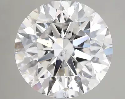 5.60ct D SI2 Rare Carat Ideal Cut Round Diamond
