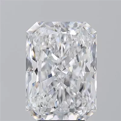 5.08ct E SI1 Rare Carat Ideal Cut Radiant Diamond