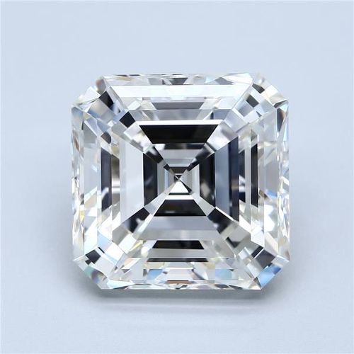 10.01ct H VVS2 Rare Carat Ideal Cut Asscher Diamond