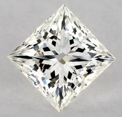1.26ct J VS2 Rare Carat Ideal Cut Princess Diamond