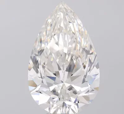 9.01ct J IF Rare Carat Ideal Cut Pear Diamond