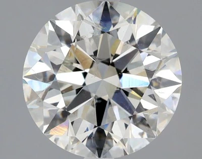 2.52ct I SI2 Rare Carat Ideal Cut Round Diamond