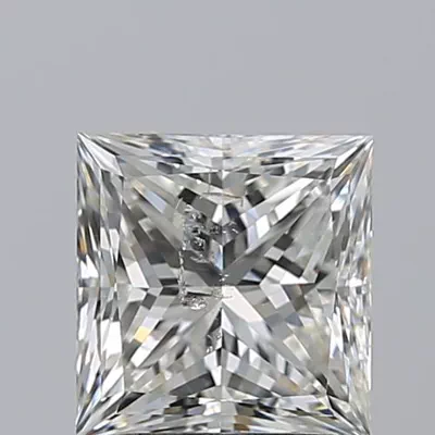 2.22ct H SI2 Rare Carat Ideal Cut Princess Diamond