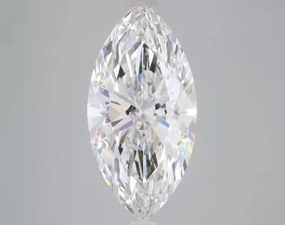 5.09ct F VS2 Rare Carat Ideal Cut Marquise Lab Grown Diamond