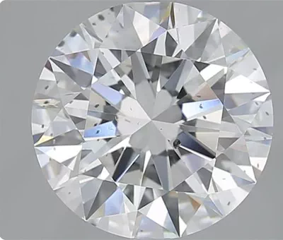4.01ct F SI2 Rare Carat Ideal Cut Round Diamond