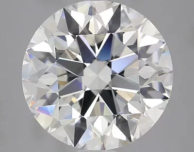4.10ct D VS2 Rare Carat Ideal Cut Round Diamond