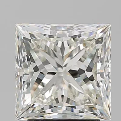 3.02ct K VS1 Rare Carat Ideal Cut Princess Diamond