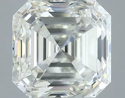 4.08ct J SI2 Rare Carat Ideal Cut Asscher Diamond