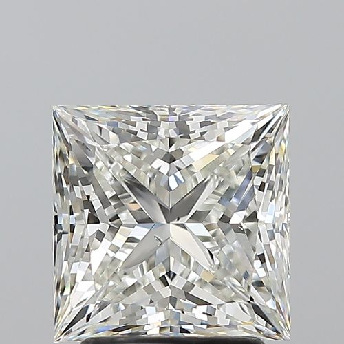 2.52ct J SI1 Rare Carat Ideal Cut Princess Diamond