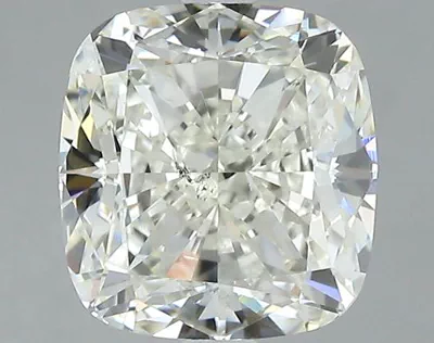 3.00ct K SI2 Rare Carat Ideal Cut Cushion Diamond