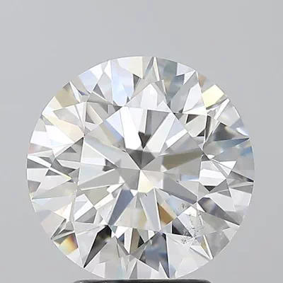 3.02ct F SI1 Rare Carat Ideal Cut Round Diamond