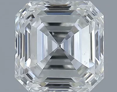 0.71ct I SI2 Rare Carat Ideal Cut Asscher Diamond